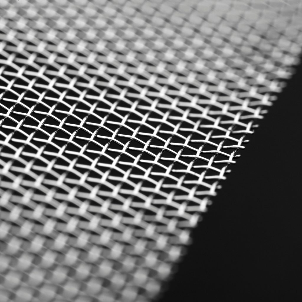 A close up of Termimesh stainless steel termite barrier mesh.